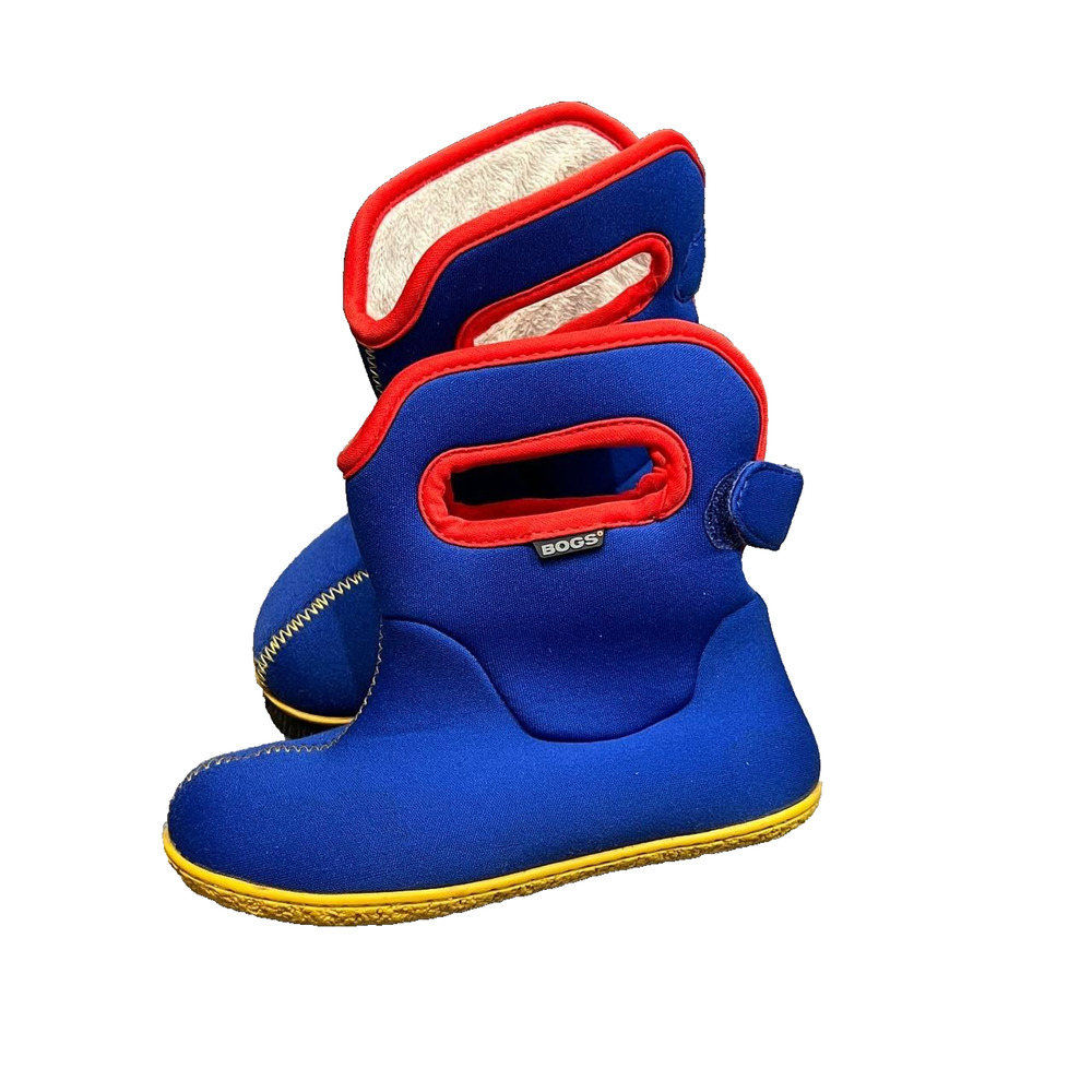 BOGS kids Solid Waterproof Rain Boots Blue 10 S000079